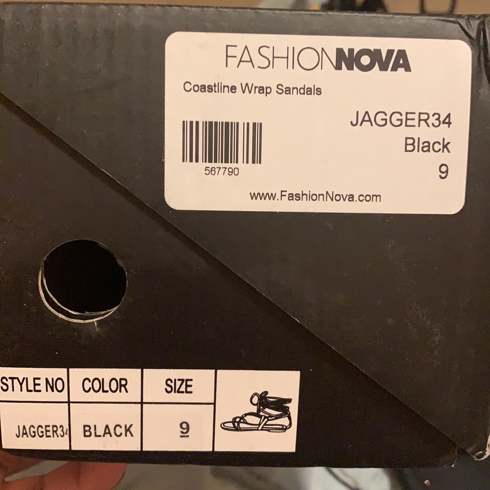 Coastline wrap sandles (fashion nova)